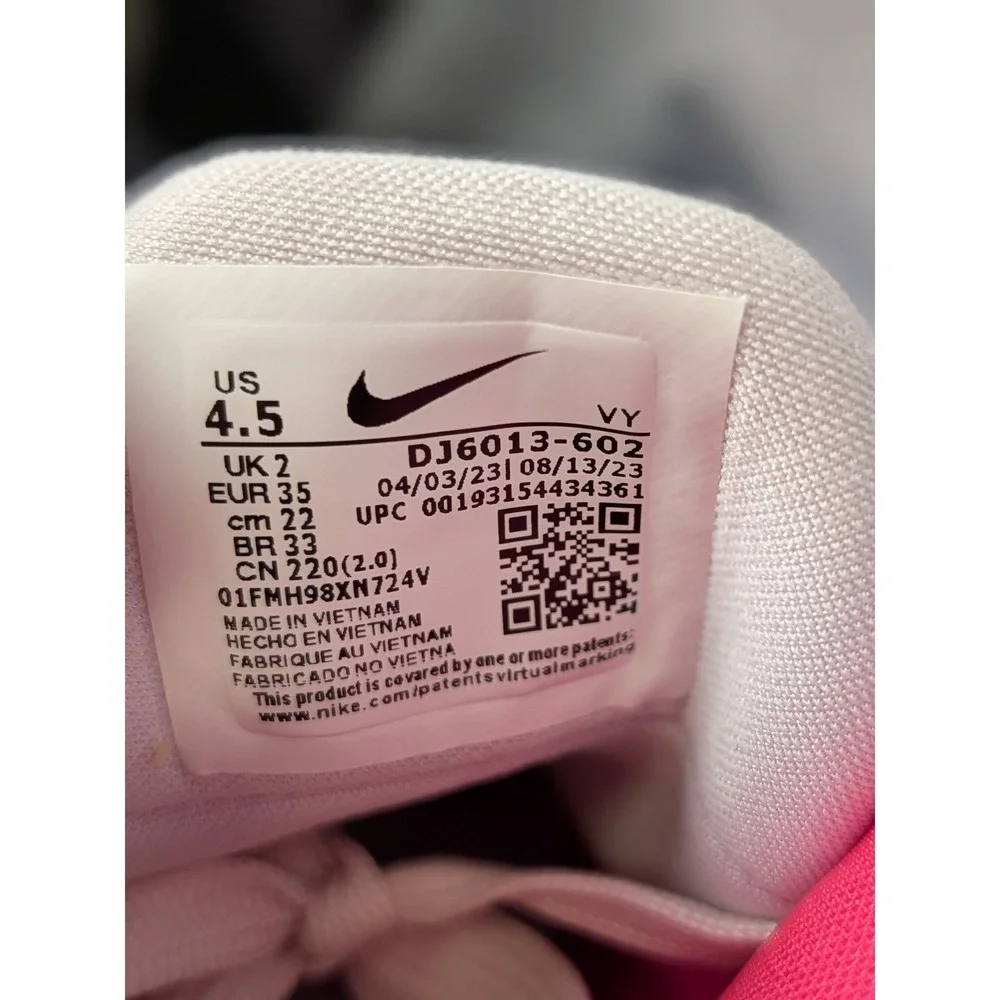 Nike Air Zoom GT Cut 2 GS Hyper Pink White Basketball Shoes DJ6013-602 Kids 4.5Y